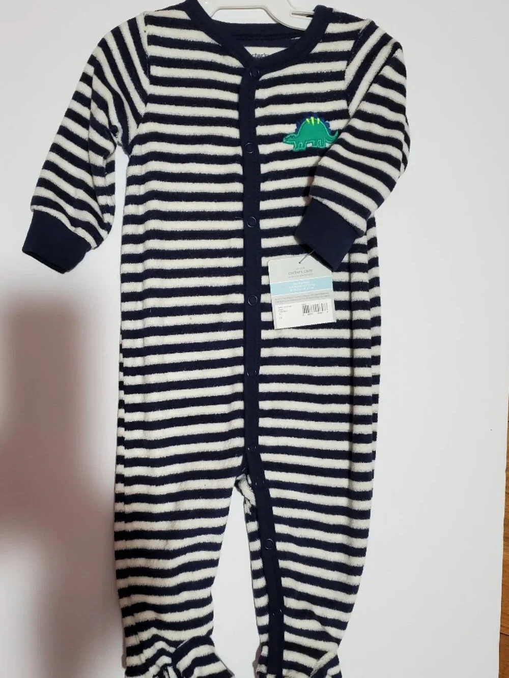 Carter's Terry Snap Onesie with Dinosaur